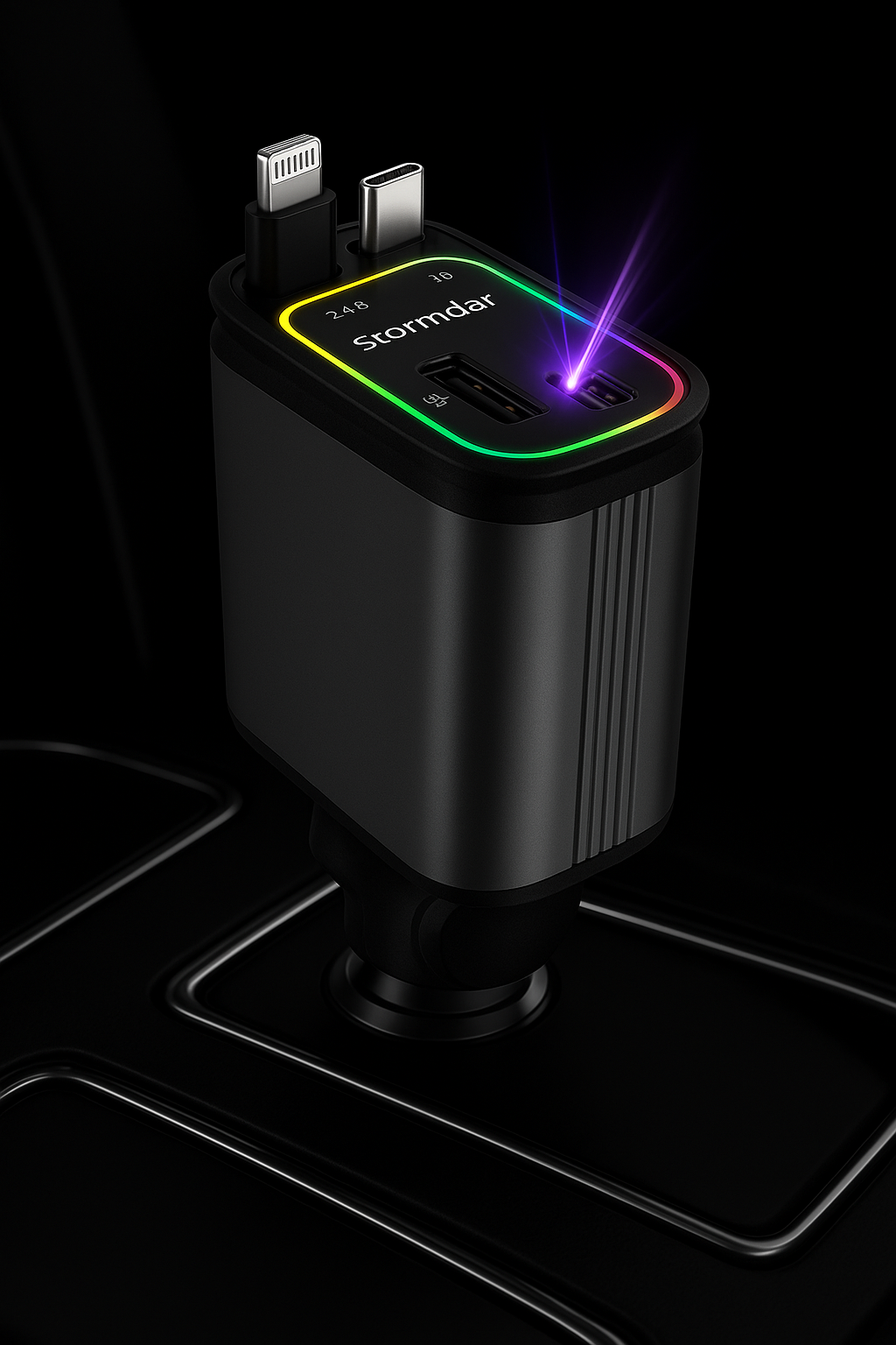 4-in-1 Autoladegerät mit Sternenlicht-Projektor