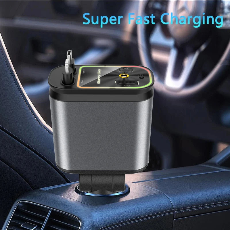 4-in-1 Autoladegerät mit Sternenlicht-Projektor