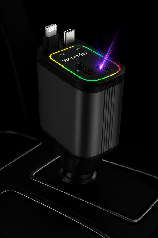 4-in-1 Autoladegerät mit Sternenlicht-Projektor