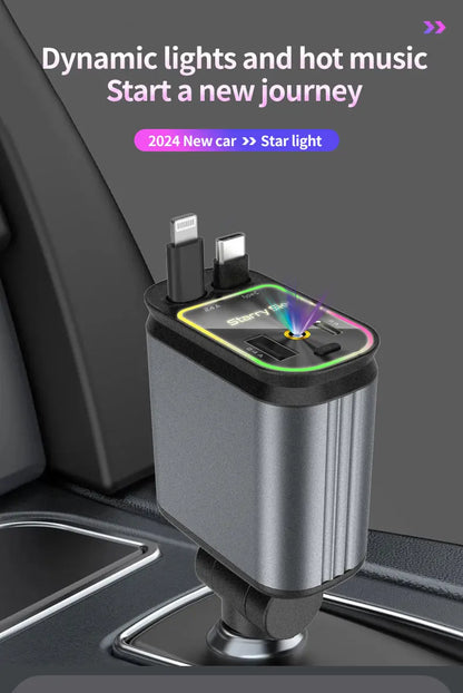 4-in-1 Autoladegerät mit Sternenlicht-Projektor